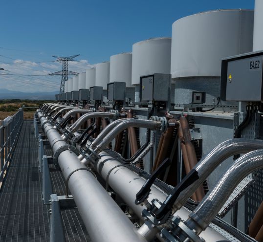 Interconnexion France-Espagne : poste électrique de Baixas, station de conversion, circuit de refroidissement