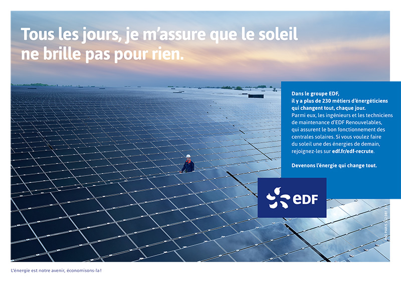Tous les jours, je m'assure que le soleil ne brille pas pour rien.