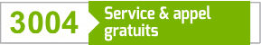3004 (service et appel gratuits)