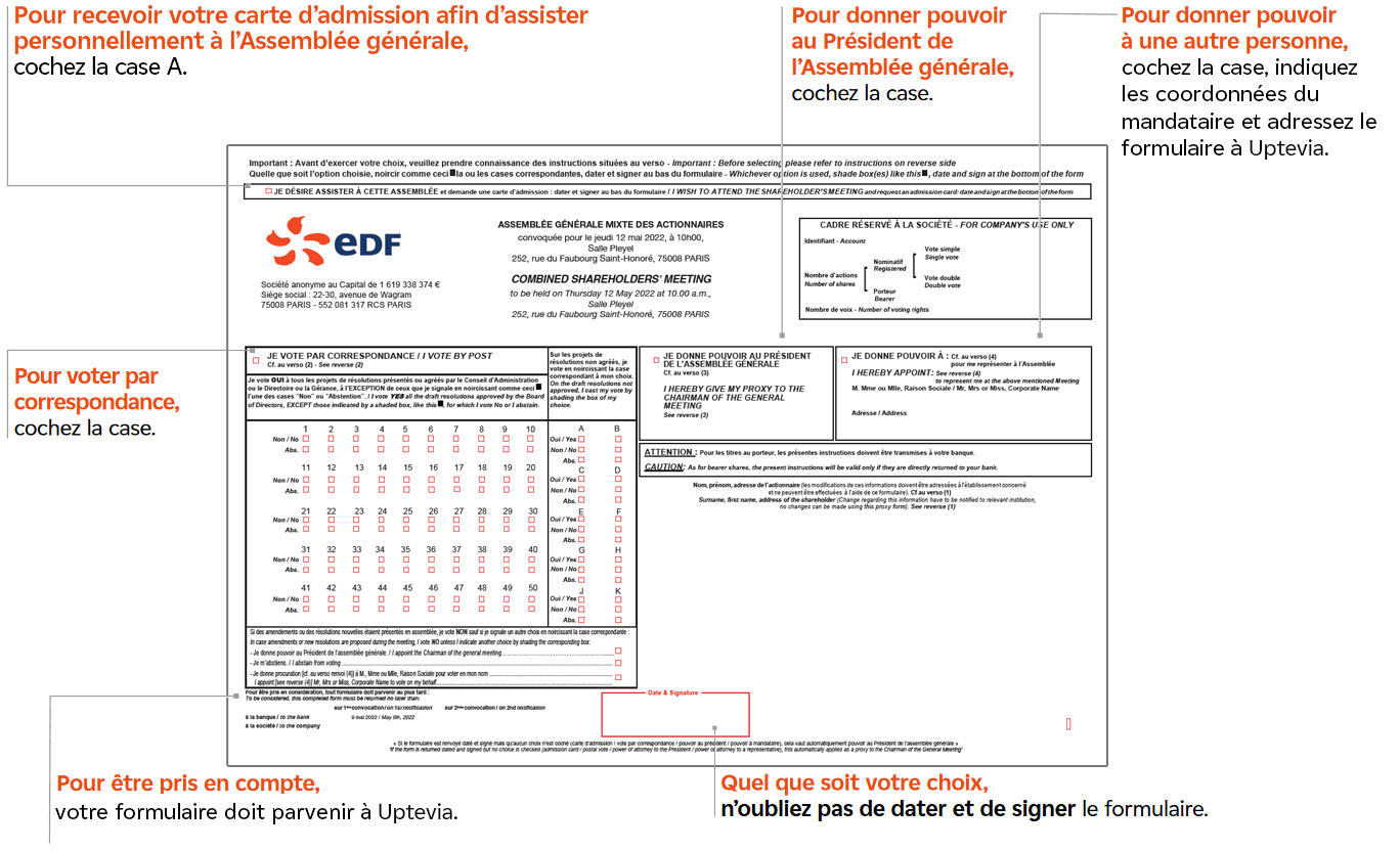 Comment remplir le formulaire ?