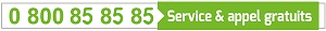 Numéro vert 0 800 85 85 85 service et appel gratuits