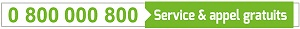Numéro vert 0 800 000 800 service et appel gratuits