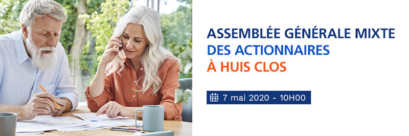 Assemblée générale mixte des actionnaires à huis clos, le 7 mai 2020 à 10h