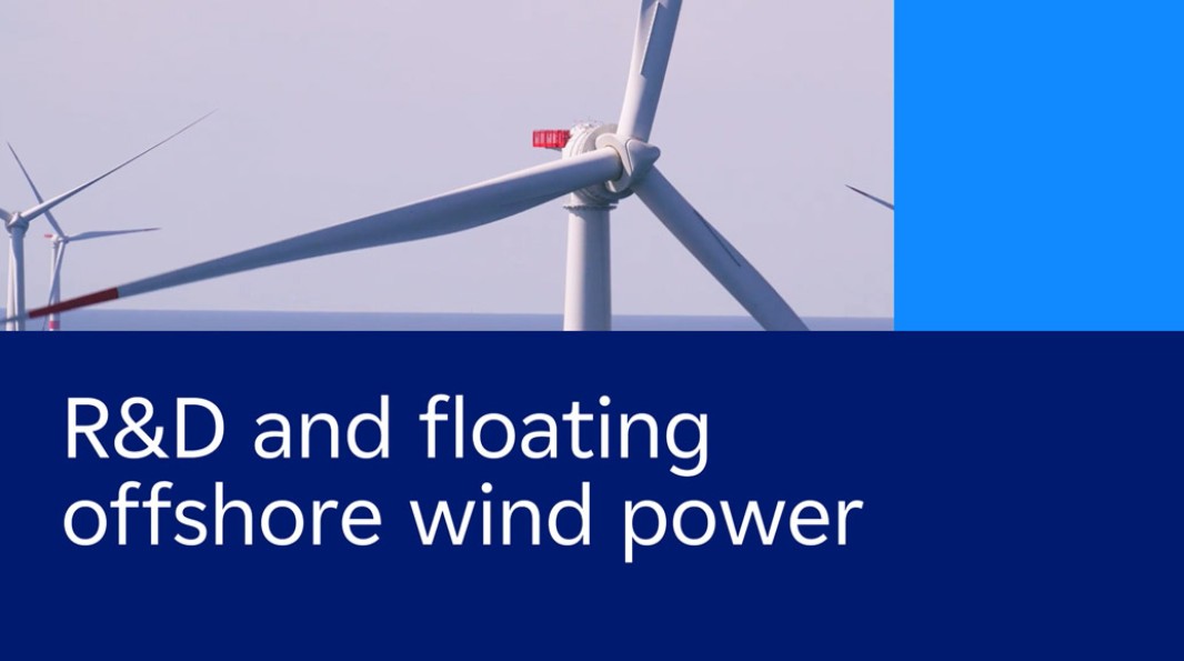 Screenshot from the video R&D and floating offshore wind power