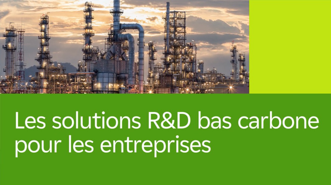 Capture écran de la vidéo ayant pour titre Les solutions R&D bas carbone pour les entreprises