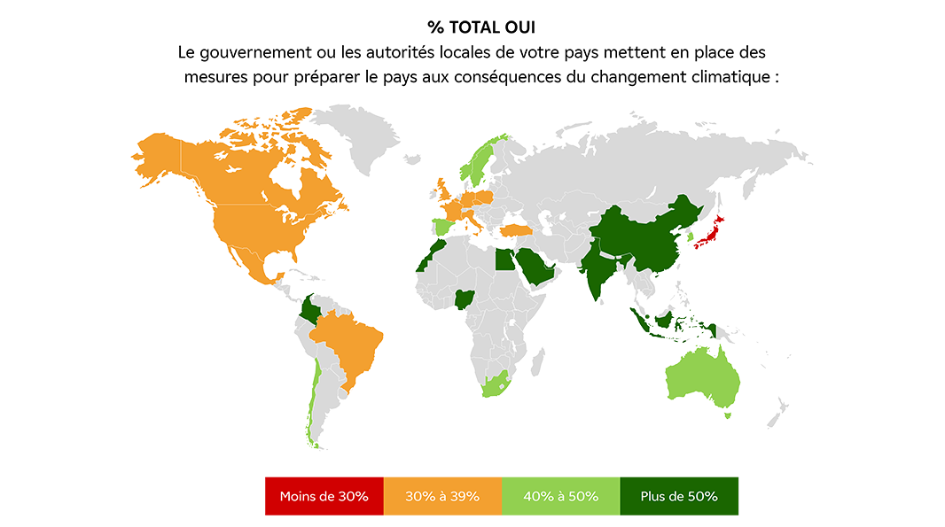 Infographie Obs'COP 24 - Mesures gouvernementales face au changement climatique - Détails ci-dessous