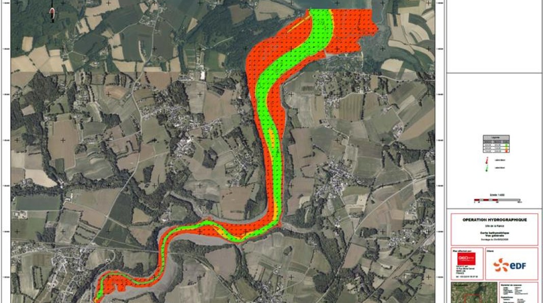 Carte  navigation dans estuaire de la Rance 2026