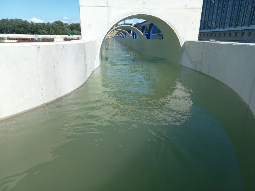 Sortie canal de transfert