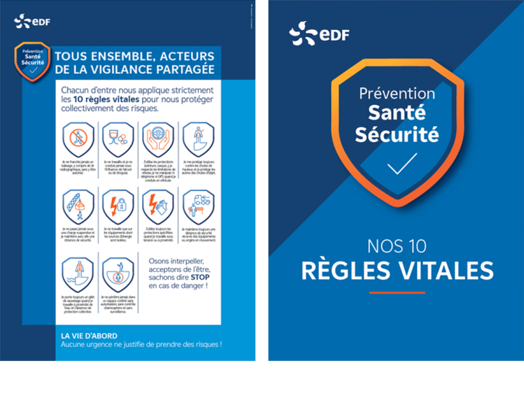Affiche et livret des 10 règles vitales