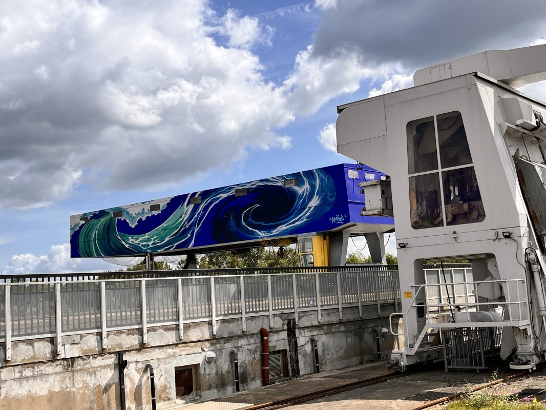 fresque sur pont roulant à Gambsheim