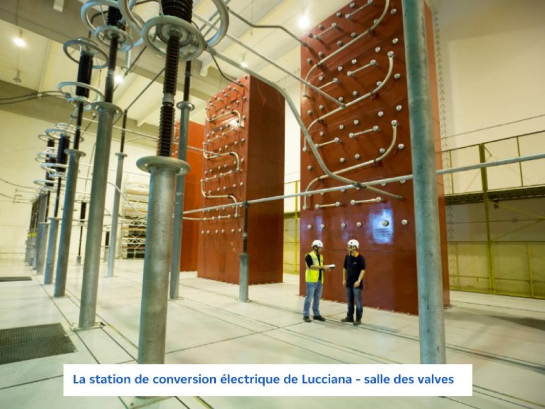 La station de conversion électrique de Lucciana – salle des valves