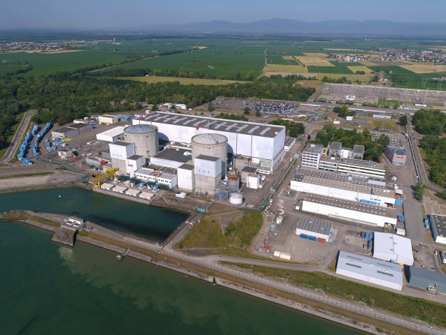 vue centrale nucléaire fessenheim