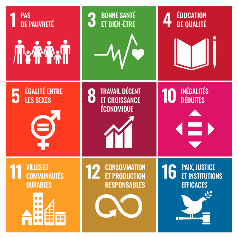Engagements ONU 1, 3, 4, 5, 8, 10, 11, 12, 16