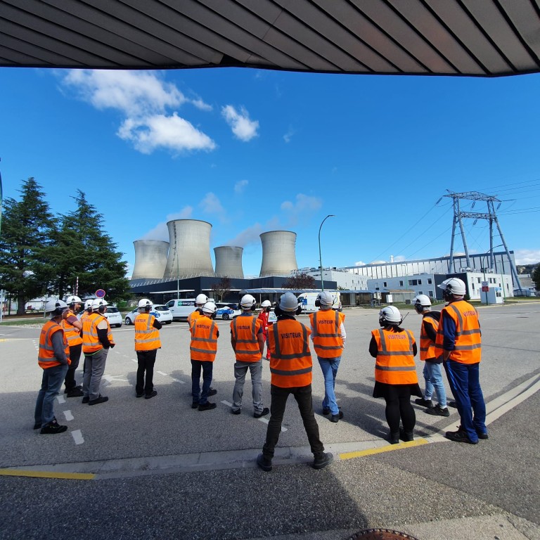 Visiteur sur le centrale du Bugey