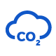 Picto nuage avec l'inscription CO₂