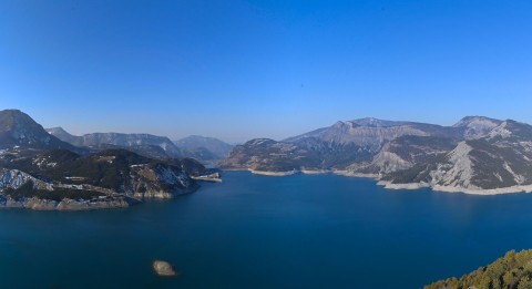 Lac de Serre-Ponçon, le 9 février 2023