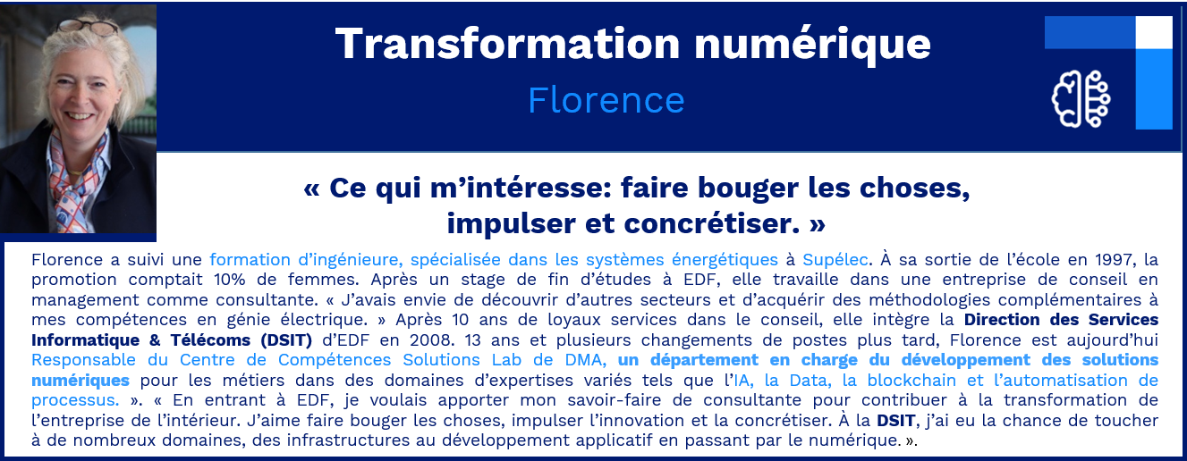 Portrait de Florence -  Une manager au cœur de l’informatique et des nouvelles technologies