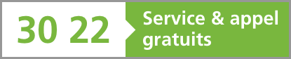 3022 (service et appel gratuits)